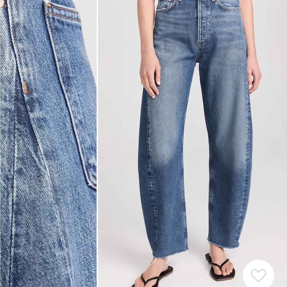 Agolde Blue Straight Leg Women's Jeans